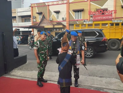 Dandenpom Sambut Kunker  Danpuspomad Mayjen TNI Eka Wijaya Permana di Denpom I/1 Pematangsiantar - Berbagikabar.com